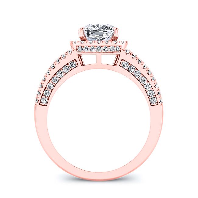 Honesty Cushion Diamond Bridal Set (Lab Grown Igi Cert) rosegold