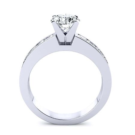 Ayana Diamond Matching Band Only (engagement Ring Not Included) For Ring With Round Center whitegold