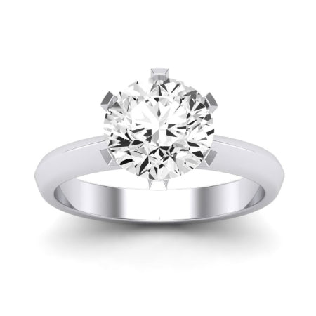 Senna Diamond Matching Band Only (does Not Include Engagement Ring) For Ring With Round Center whitegold