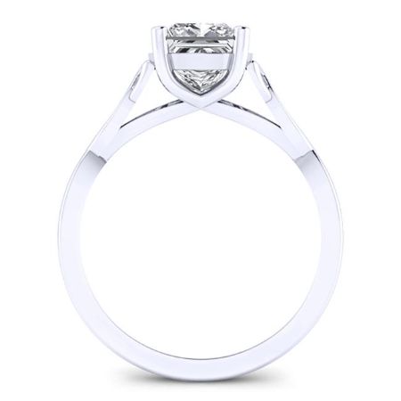 Nolina Matching Band Only ( Engagement Ring Not Included) For Ring With Princess Center whitegold