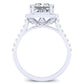 Aster Diamond Matching Band Only (engagement Ring Not Included) For Ring With Princess Center whitegold