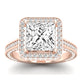 Buttercup Diamond Matching Band Only (does Not Include Engagement Ring)  For Ring With Princess Center rosegold