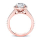 Silene Round Diamond Engagement Ring (Lab Grown Igi Cert) rosegold