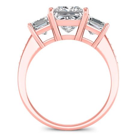 Dietes Princess Moissanite Bridal Set rosegold