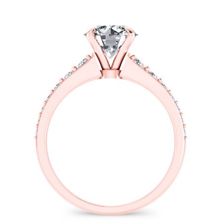 Holly Round Moissanite Bridal Set rosegold