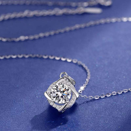 Zariah Diamond Necklace (Clarity Enhanced) whitegold
