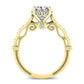 Laylani Moissanite Matching Band Only (engagement Ring Not Included) For Ring With Cushion Center yellowgold