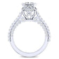 Garland Diamond Matching Band Only (engagement Ring Not Included) For Ring With Princess Center whitegold