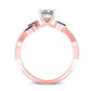 Alba Diamond Matching Band Only (engagement Ring Not Included) For Ring With Cushion Center rosegold