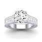 Edelweiss Diamond Matching Band Only (does Not Include Engagement Ring) For Ring With Round Center whitegold