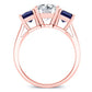 Ilex Diamond Matching Band Only (engagement Ring Not Included) For Ring With Round Center rosegold