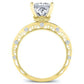 Acacia Moissanite Matching Band Only (engagement Ring Not Included) For Ring With Princess Center yellowgold