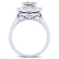 Lita Diamond Matching Band Only (engagement Ring Not Included) For Ring With Princess Center whitegold