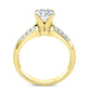 Heather Moissanite Matching Band Only (engagement Ring Not Included) For Ring With Round Center yellowgold