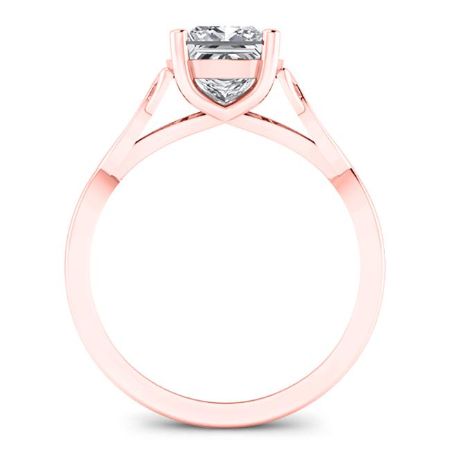 Nolina Matching Band Only ( Engagement Ring Not Included) For Ring With Princess Center rosegold