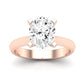 Senna Moissanite Matching Band Only ( Engagement Ring Not Included) For Ring With Oval Center rosegold