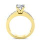 Ayana Moissanite Matching Band Only (engagement Ring Not Included) For Ring With Cushion Center yellowgold