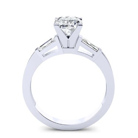 Sorrel Diamond Matching Band Only (engagement Ring Not Included) For Ring With Princess Center whitegold