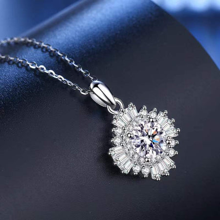 Leanna Diamond Necklace (Clarity Enhanced) whitegold