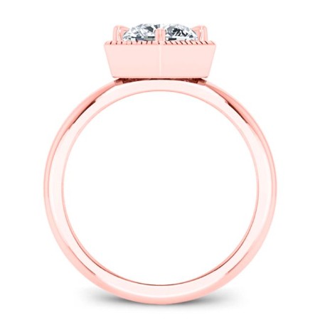 Aspen Round Diamond Bridal Set (Lab Grown Igi Cert) rosegold