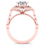 Hana Round Diamond Bridal Set (Lab Grown Igi Cert) rosegold