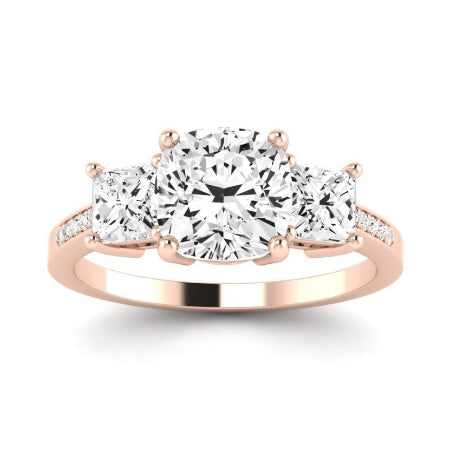 Dietes Cushion Diamond Bridal Set (Lab Grown Igi Cert) rosegold