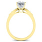 Mulberry Moissanite Matching Band Only (engagement Ring Not Included) For Ring With Princess Center yellowgold