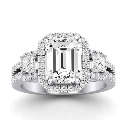 Erica Emerald Diamond Bridal Set (Lab Grown Igi Cert) whitegold