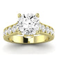 Calluna Moissanite Matching Band Only (does Not Include Engagement Ring) For Ring With Cushion Center yellowgold