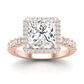 Sweet Pea Diamond Matching Band Only ( Engagement Ring Not Included) For Ring With Princess Center rosegold