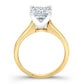 Rosemary Moissanite Matching Band Only (engagement Ring Not Included) For Ring With Princess Center yellowgold
