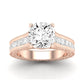 Edelweiss Diamond Matching Band Only (does Not Include Engagement Ring) For Ring With Cushion Center rosegold