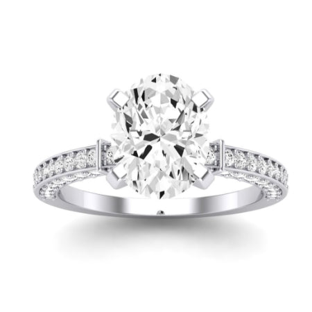 Daphne Oval Diamond Bridal Set (Lab Grown Igi Cert) whitegold