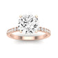 Dahlia Moissanite Matching Band Only (engagement Ring Not Included) For Ring With Round Center rosegold