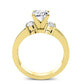 Briarrose Moissanite Matching Band Only (engagement Ring Not Included) For Ring With Cushion Center yellowgold