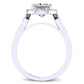 Kalmia Diamond Matching Band Only (engagement Ring Not Included) For Ring With Princess Center whitegold