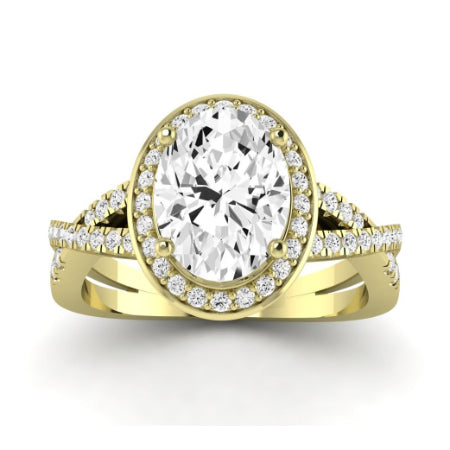 Moonflower Oval Diamond Bridal Set (Lab Grown Igi Cert) yellowgold