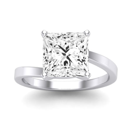 Zinnia Diamond Matching Band Only ( Engagement Ring Not Included) For Ring With Princess Center whitegold