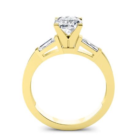 Sorrel Moissanite Matching Band Only (engagement Ring Not Included) For Ring With Princess Center yellowgold