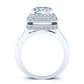 Indigo Diamond Matching Band Only (engagement Ring Not Included) For Ring With Princess Center whitegold