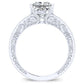 Romy Diamond Matching Band Only (engagement Ring Not Included) For Ring With Princess Center whitegold