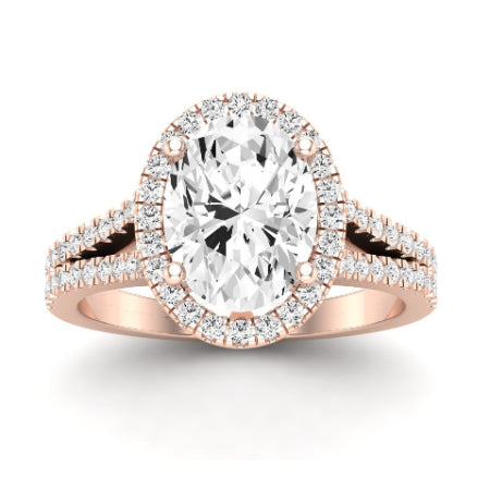 Silene Oval Diamond Bridal Set (Lab Grown Igi Cert) rosegold