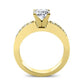Eliza Moissanite Matching Band Only (engagement Ring Not Included) For Ring With Cushion Center yellowgold