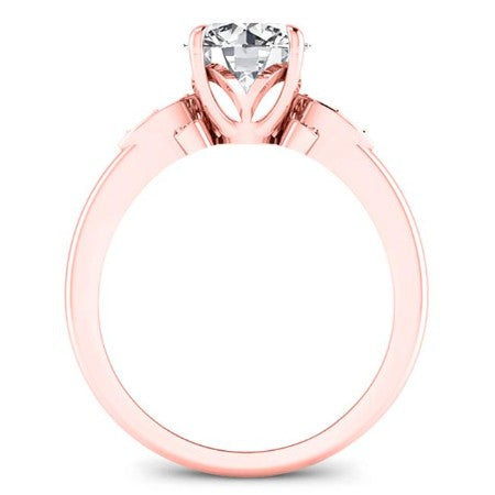 Lobelia Diamond Matching Band Only (engagement Ring Not Included) For Ring With Round Center rosegold