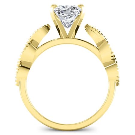 Sophora Diamond Matching Band Only (engagement Ring Not Included) For Ring With Cushion Center yellowgold