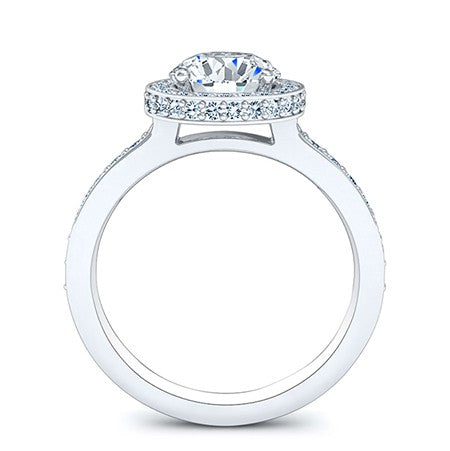 Quince Moissanite Matching Band Only (engagement Ring Not Included) For Ring With Round Center whitegold