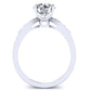 Mulberry Moissanite Matching Band Only (engagement Ring Not Included) For Ring With Round Center whitegold
