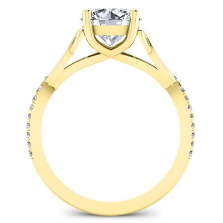 Pavonia Round Diamond Bridal Set (Lab Grown Igi Cert) yellowgold