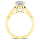 Heath Moissanite Matching Band Only (engagement Ring Not Included) For Ring With Princess Center yellowgold