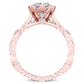 Arbor Diamond Matching Band Only (engagement Ring Not Included) For Ring With Princess Center rosegold